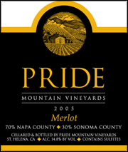 Pride Mountain 2005 Merlot